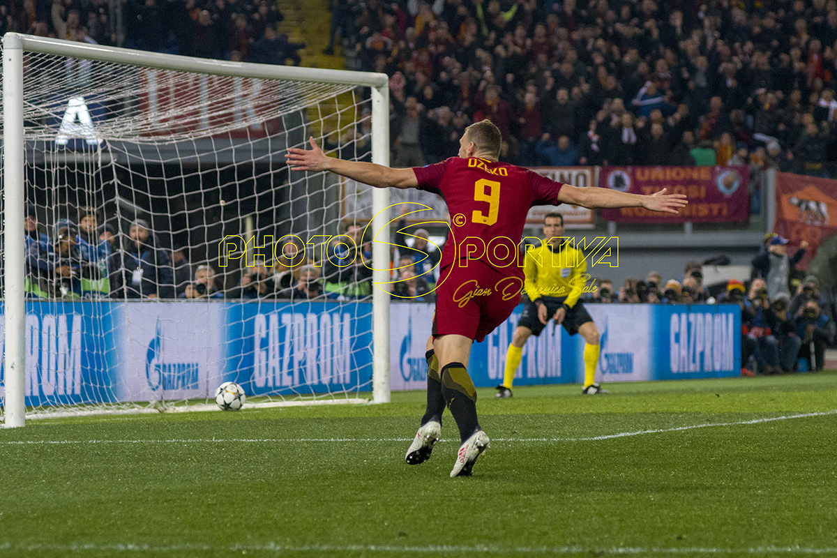 Champions League: Dzeko eroe, piega lo Shakhtar e regala alla Roma i quarti di finale