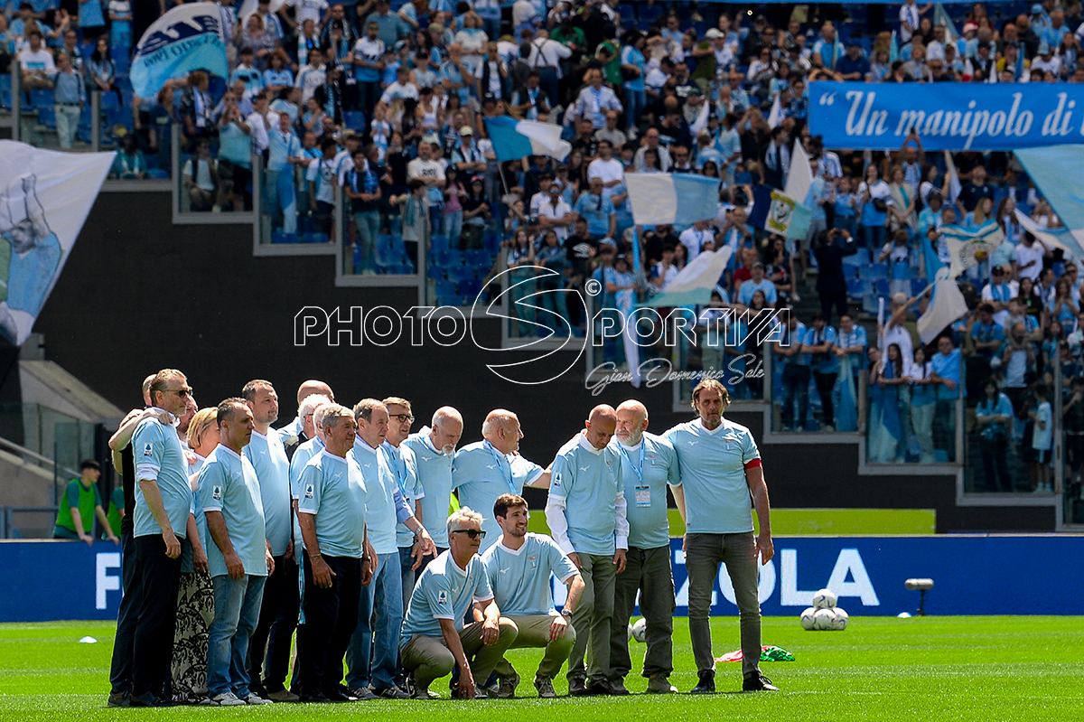 FOTOGALLERY | Lazio, la festa per i 50 anni dallo Scudetto del 12 maggio 1974